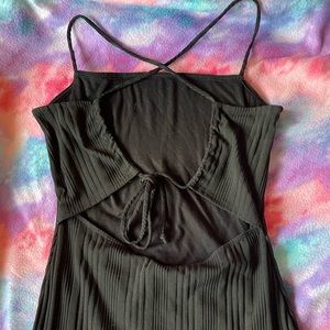 Black Windsor tight maxi dress